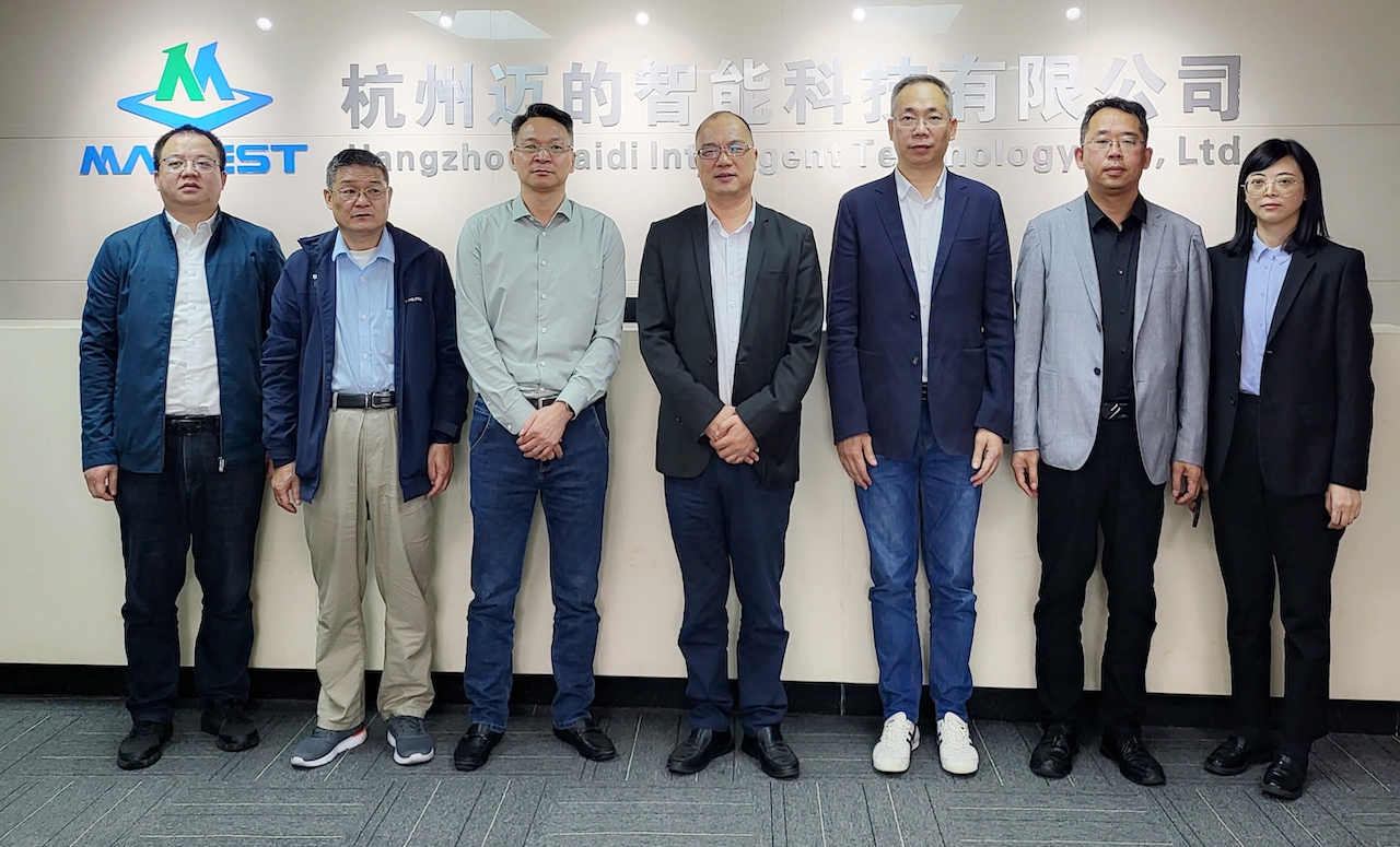 快訊|浙江中捷縫紉科技有限公司李輝一行蒞臨邁的考察指導(dǎo)